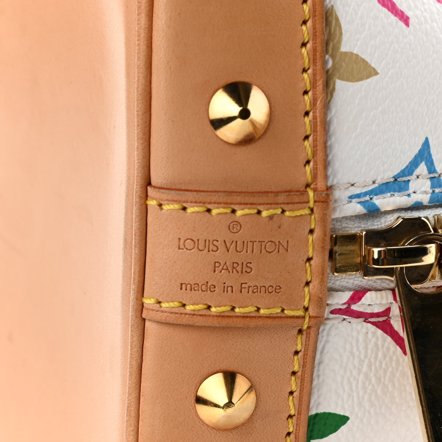 Louis Vuitton Monogram Multicolor Alma White 6 of 12