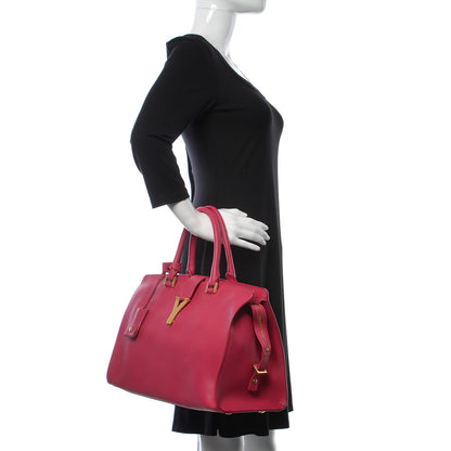 Saint Laurent Calfskin Medium Classic Y Cabas Fuchsia 2 of 11