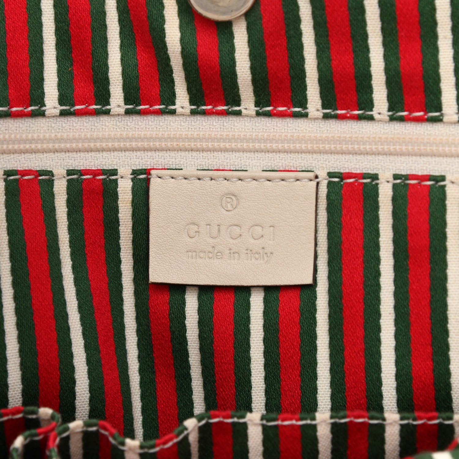 Gucci Monogram Medium New Britt Tote Off White 6 of 11