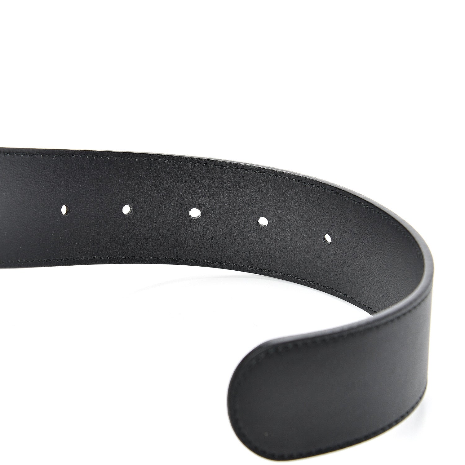 Gucci Moon Calfskin Nickel Double G 40mm Belt 85 34 Black 5 of 5