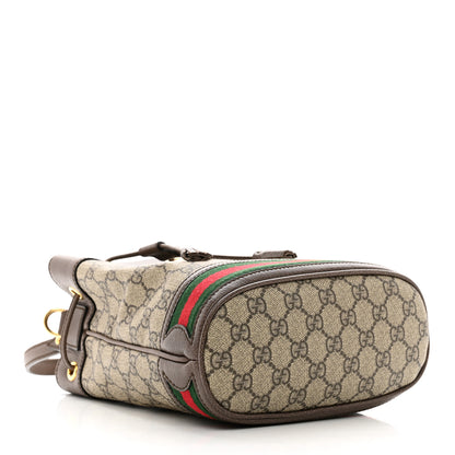 Gucci GG Supreme Monogram Web Small Ophidia Bucket Bag Brown 4 of 10