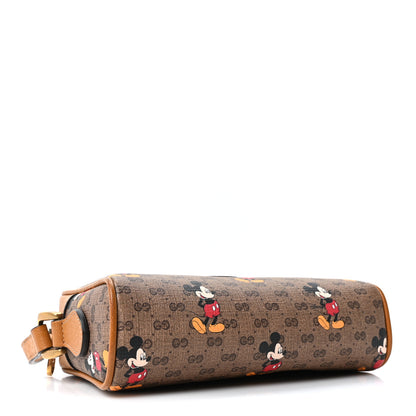 Gucci X DISNEY Mini Vintage GG Supreme Monogram Mickey Mouse Shoulder Bag Beige Vintage Sun Oil 4 of 10