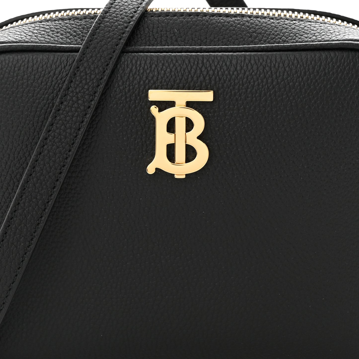 Grained Calfskin TB Small Camera Bag Black