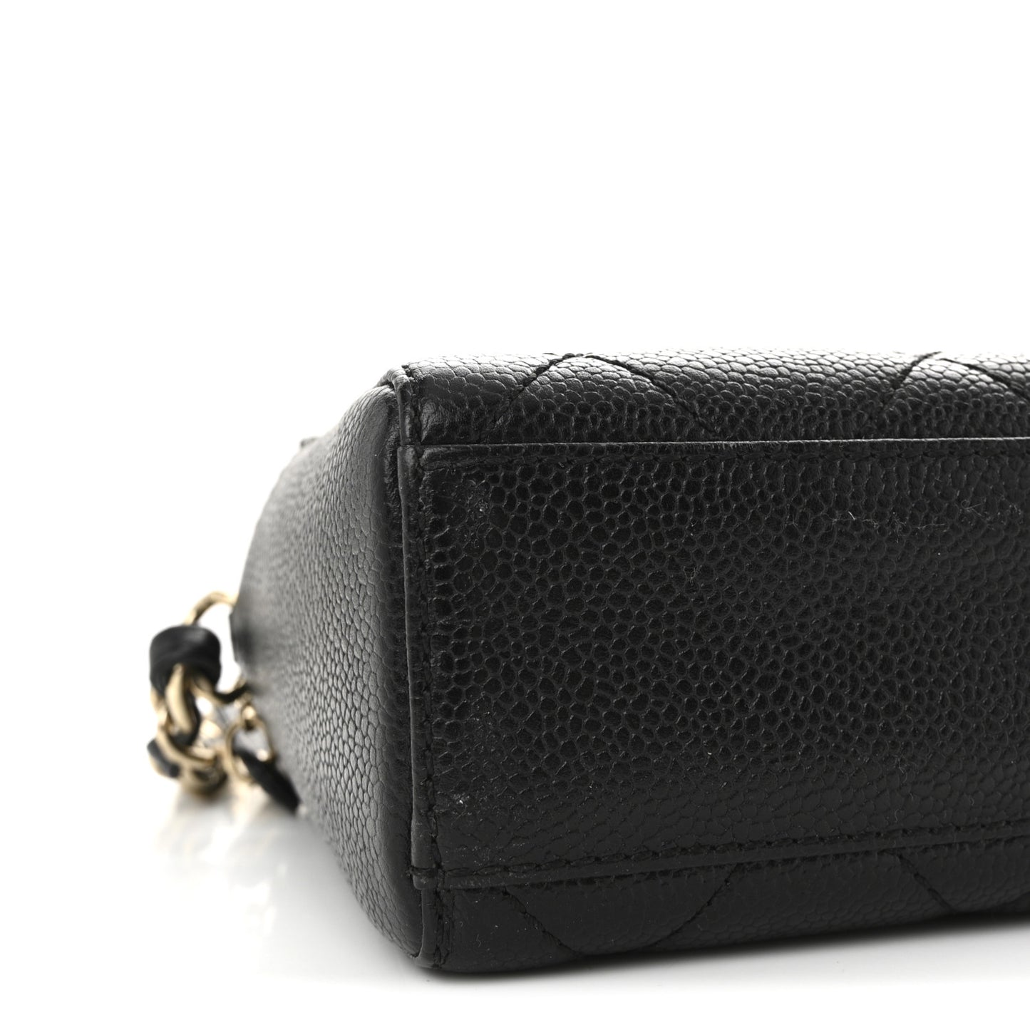 Caviar Quilted Camera Bag Black