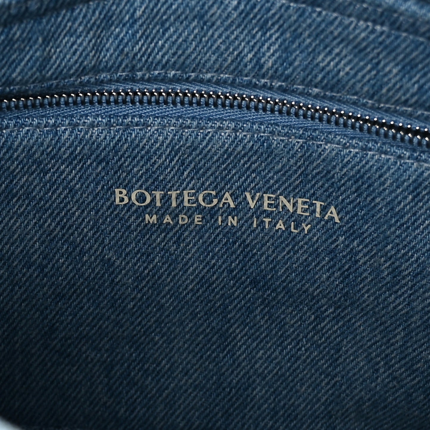 Denim Maxi Intrecciato Brick Cassette Bag Indigo