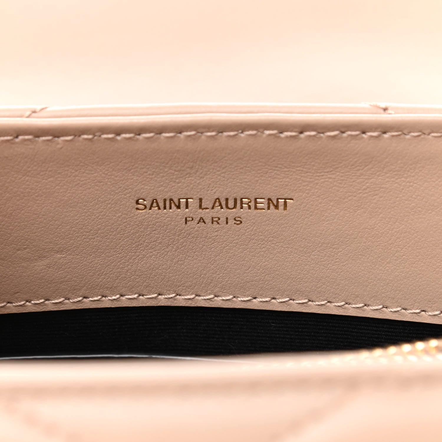 Saint Laurent Calfskin Y Quilted Monogram Small Loulou Chain Satchel Dark Beige 6 of 11