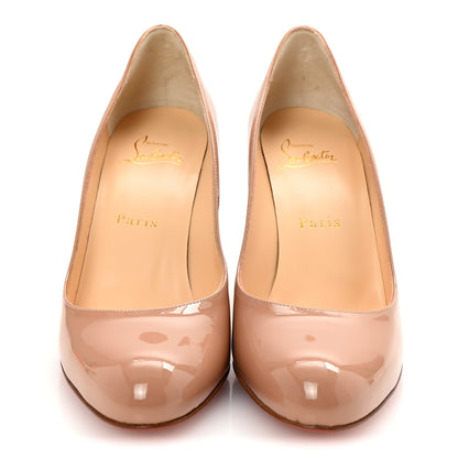 Christian Louboutin Patent Simple 85 Pumps 37 Nude 3 of 9