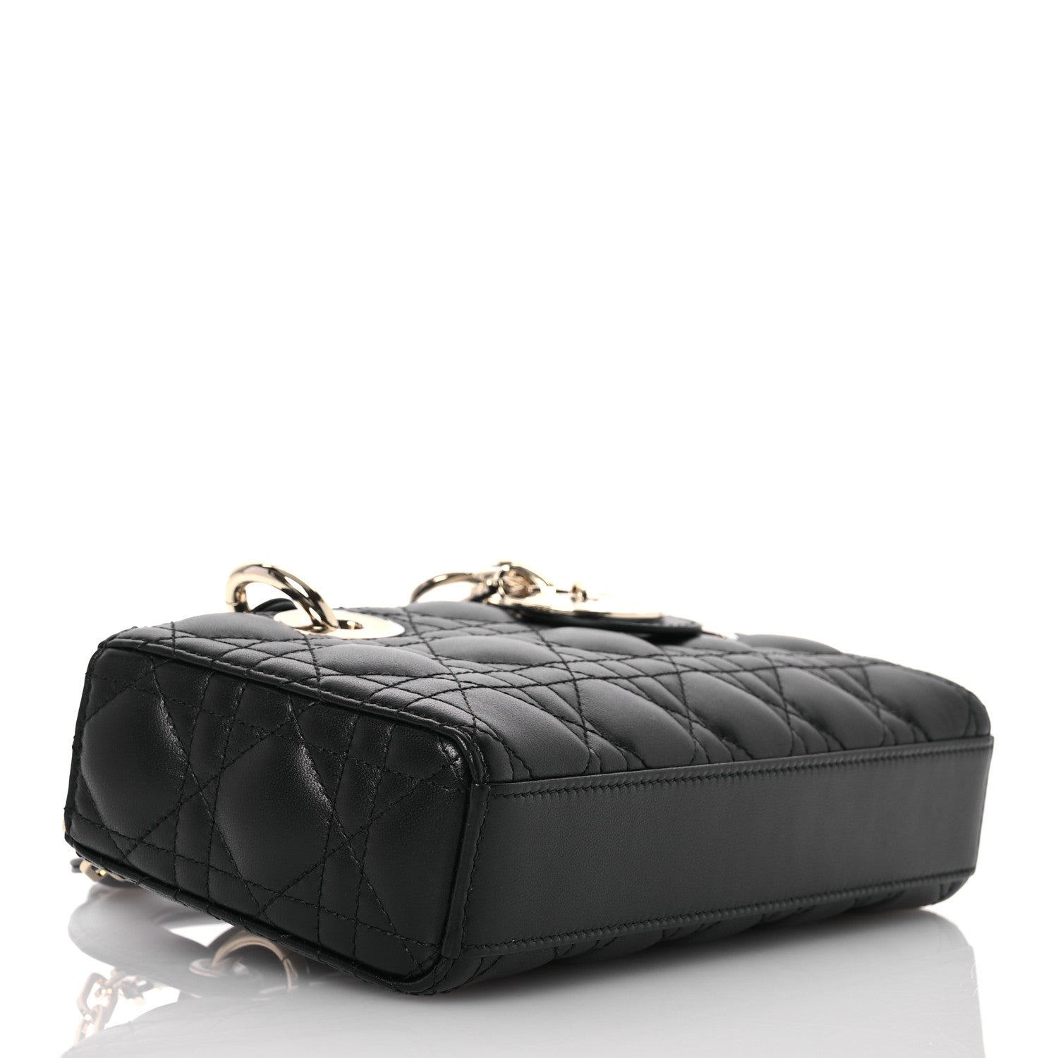 Christian Dior Lambskin Cannage Small Lady D-Joy Black 4 of 13