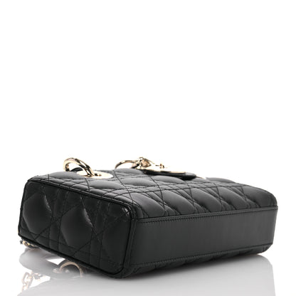 Christian Dior Lambskin Cannage Small Lady D-Joy Black 4 of 13