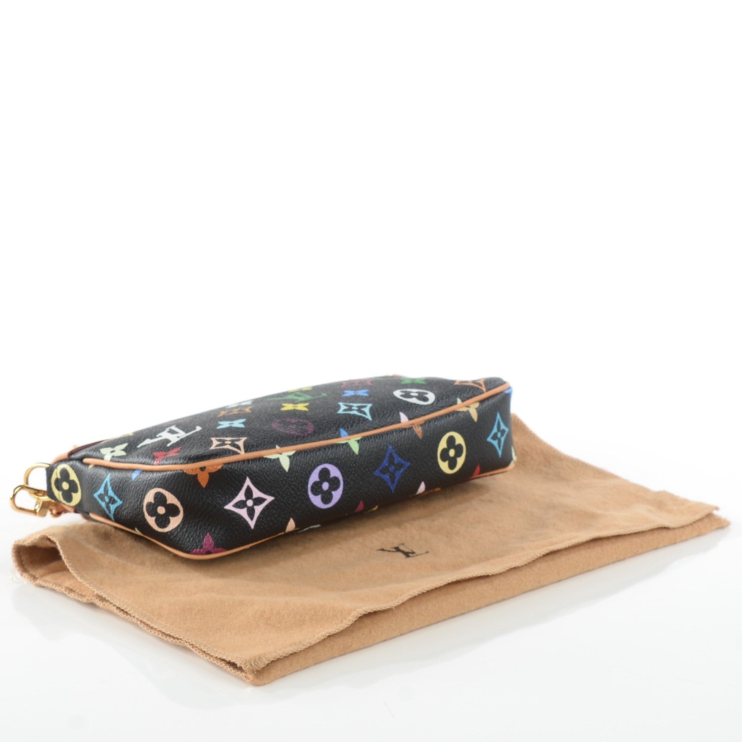 Louis Vuitton Monogram Multicolor Pochette Accessories Black 4 of 8