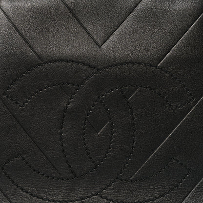 Chanel Calfskin Chevron CC All Day Tote Black 8 of 10