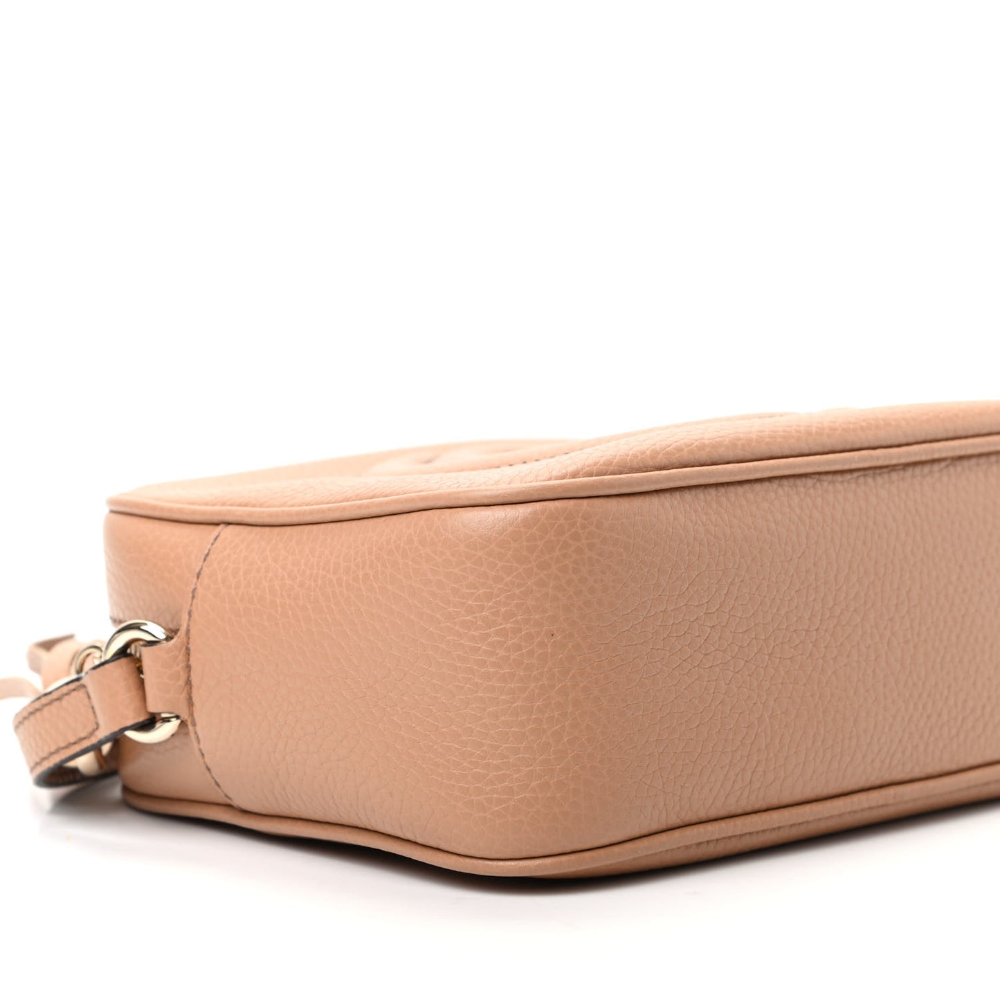 Pebbled Calfskin Small Soho Disco Bag Camelia