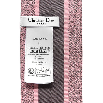 Christian Dior Silk Toile De Jouy Mitzah Scarf Pink Grey 3 of 4