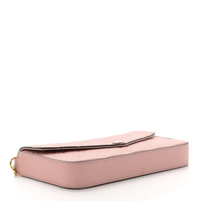 Louis Vuitton Empreinte Pochette Felicie Chain Wallet Rose Poudre 5 of 9