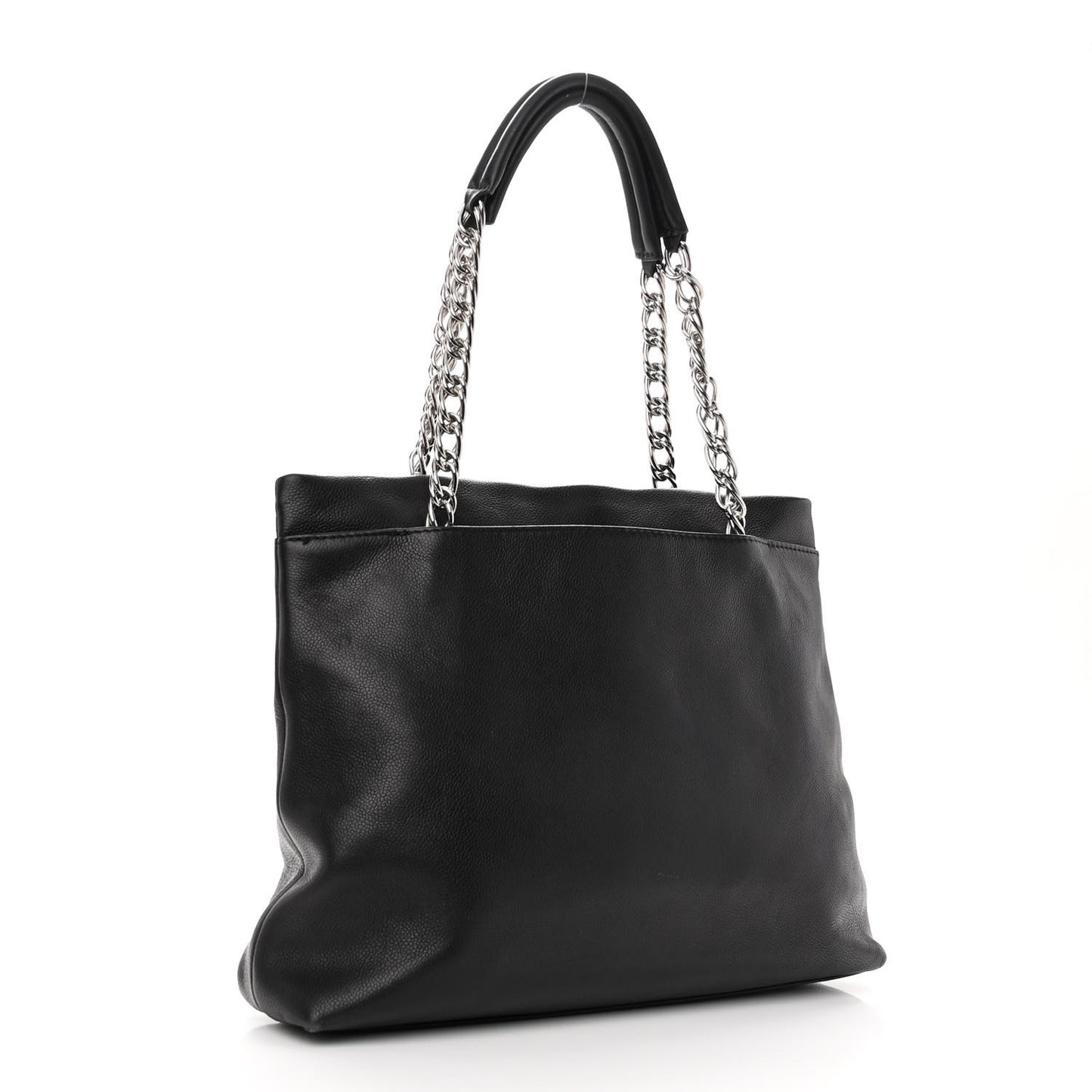 Caviar Large CC Tuck Tote Black