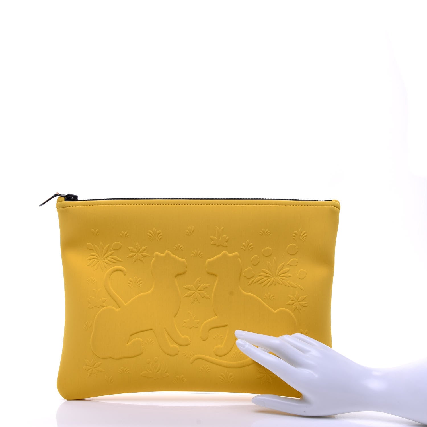 Hermes Neoprene Neobain Les Leopards Jaune Safran 2 of 9