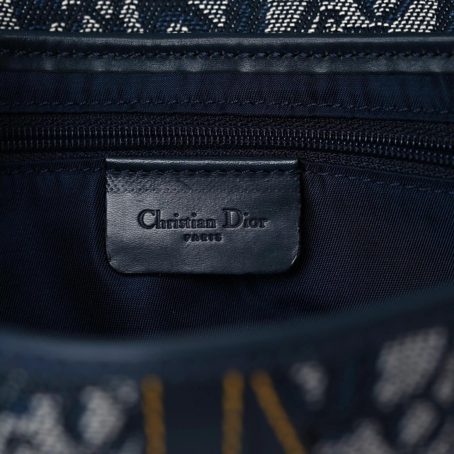Monogram Saddle Bag Blue