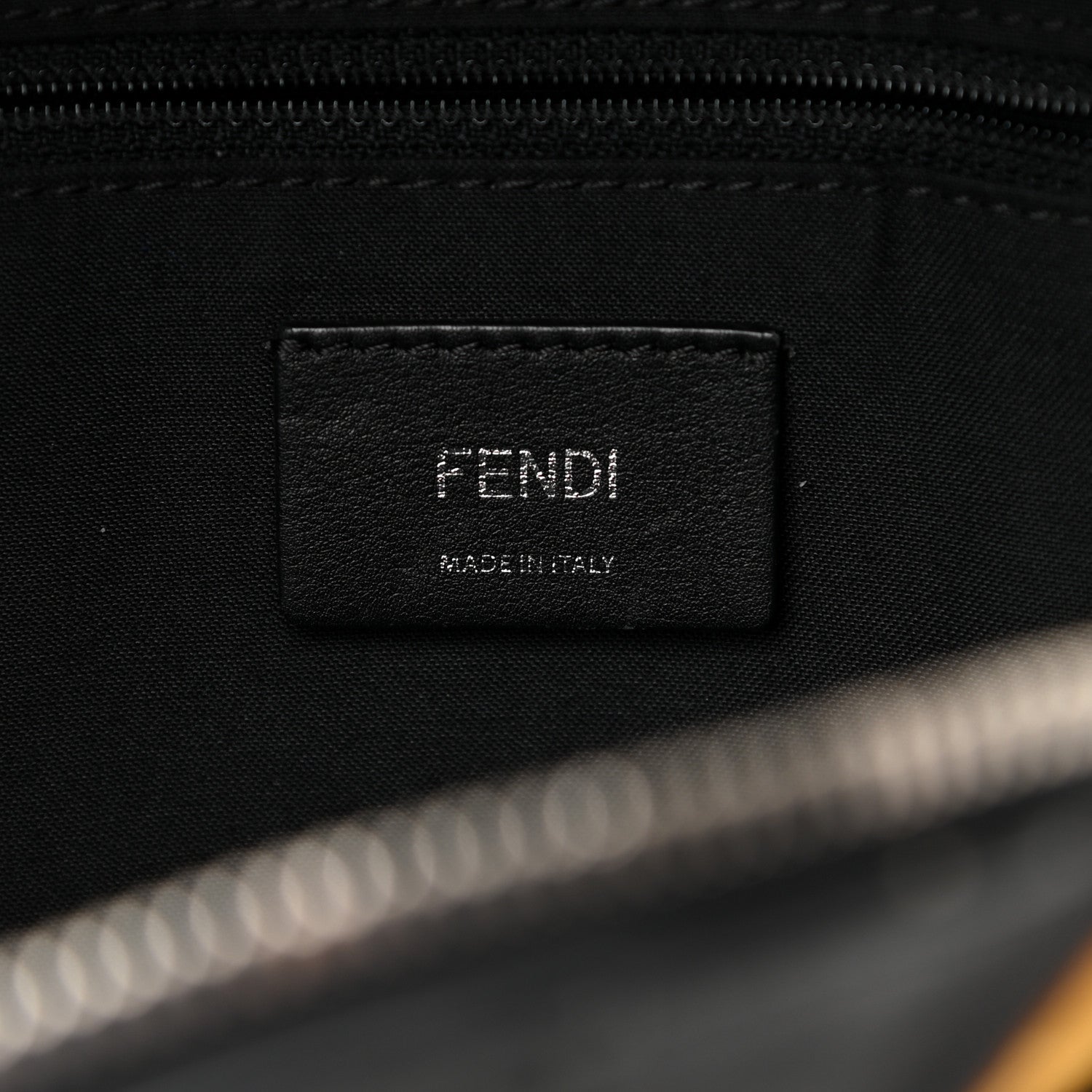 Fendi Nylon Vitello Dolce Goat Fox Fur Crocodile Monster Eyes Mini Backpack Black Sunflower 5 of 9