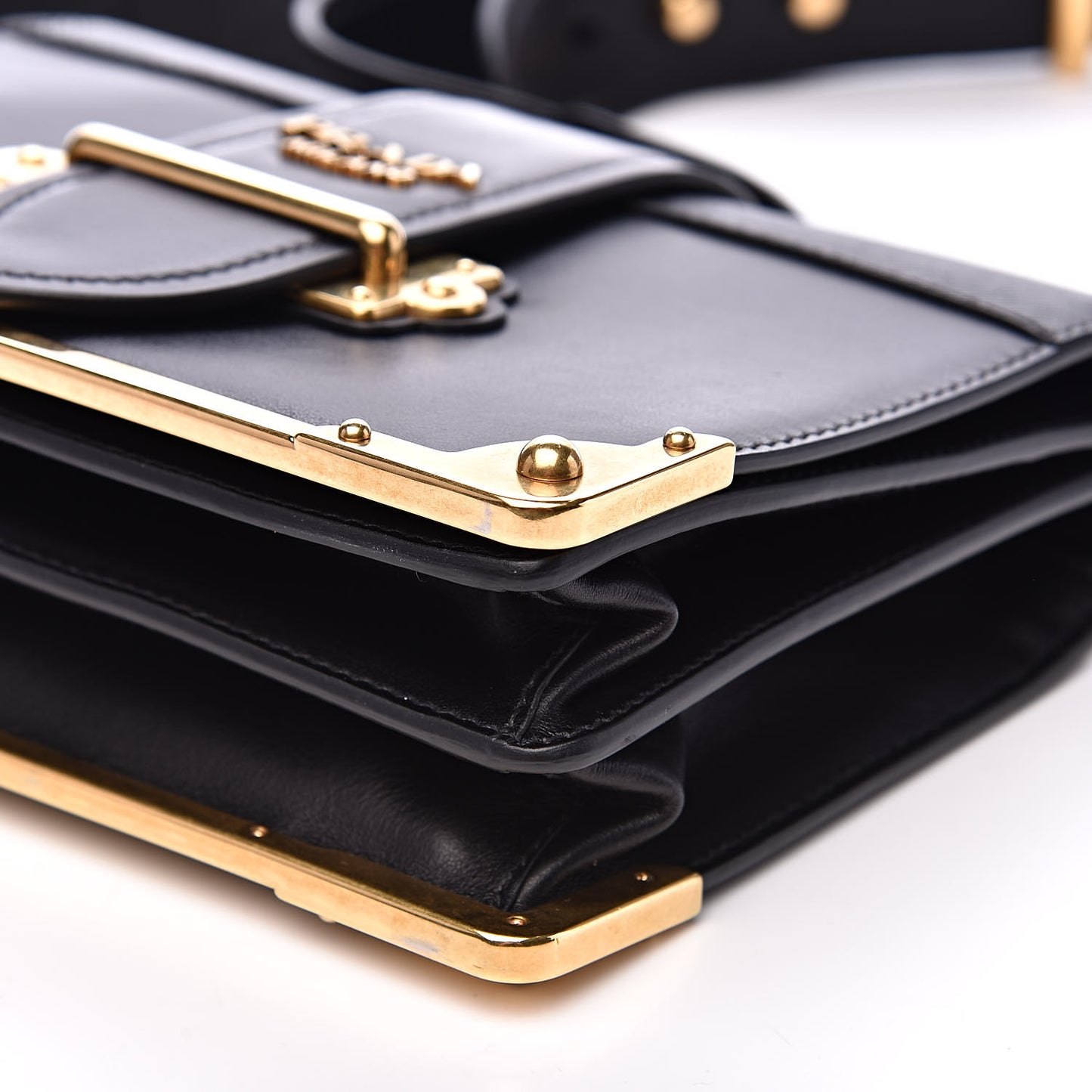 City Calf Saffiano Cahier Bag Black