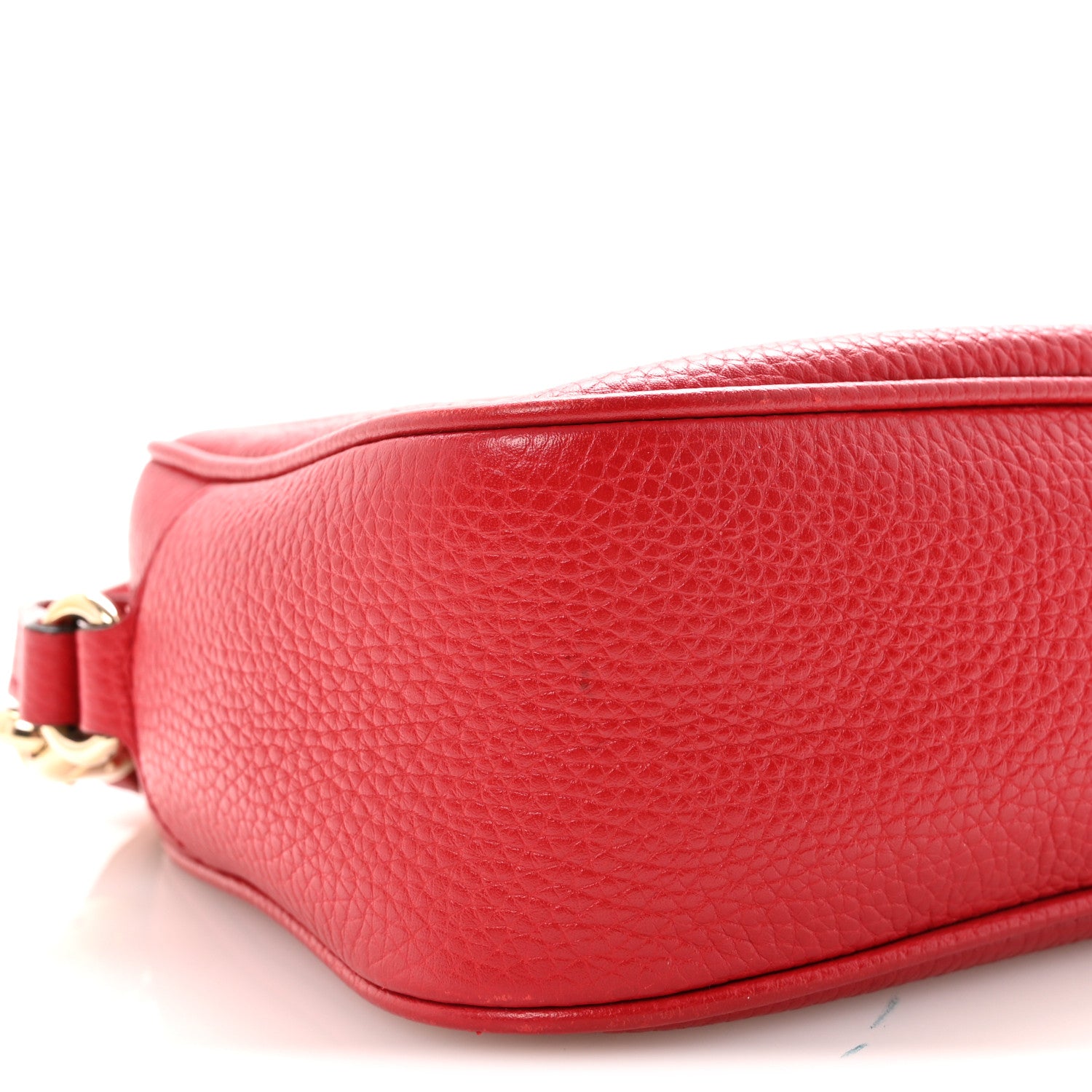 Gucci Pebbled Calfskin Small Soho Disco Bag Tabasco Red 9 of 10