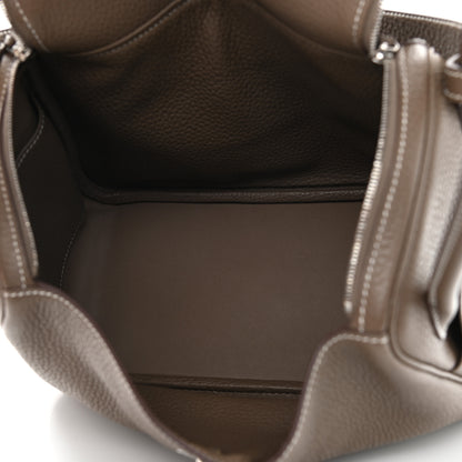 Hermes Taurillon Clemence Lindy 26 Etoupe 5 of 13