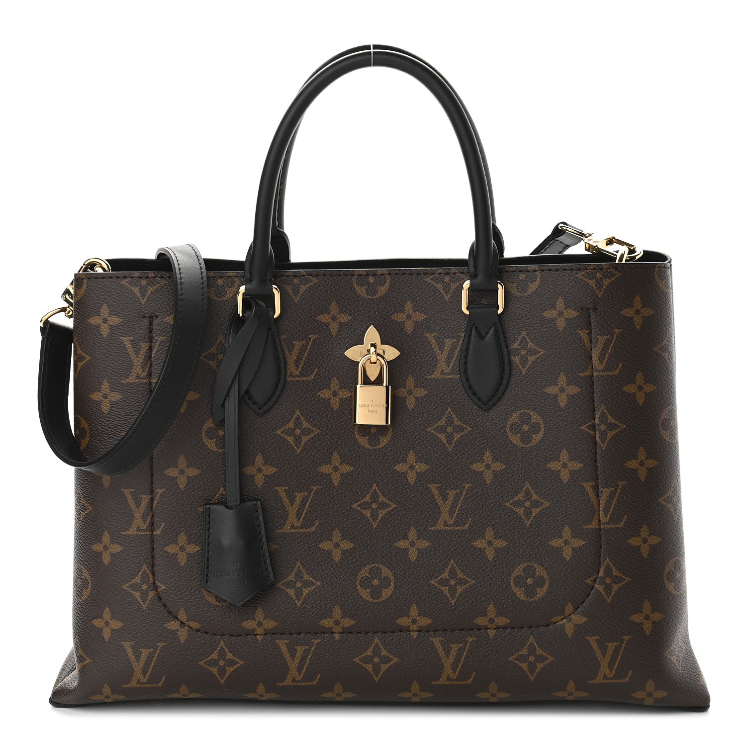 Louis Vuitton Monogram Flower Tote Black 1 of 8