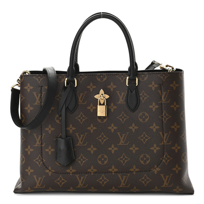 Louis Vuitton Monogram Flower Tote Black 1 of 8