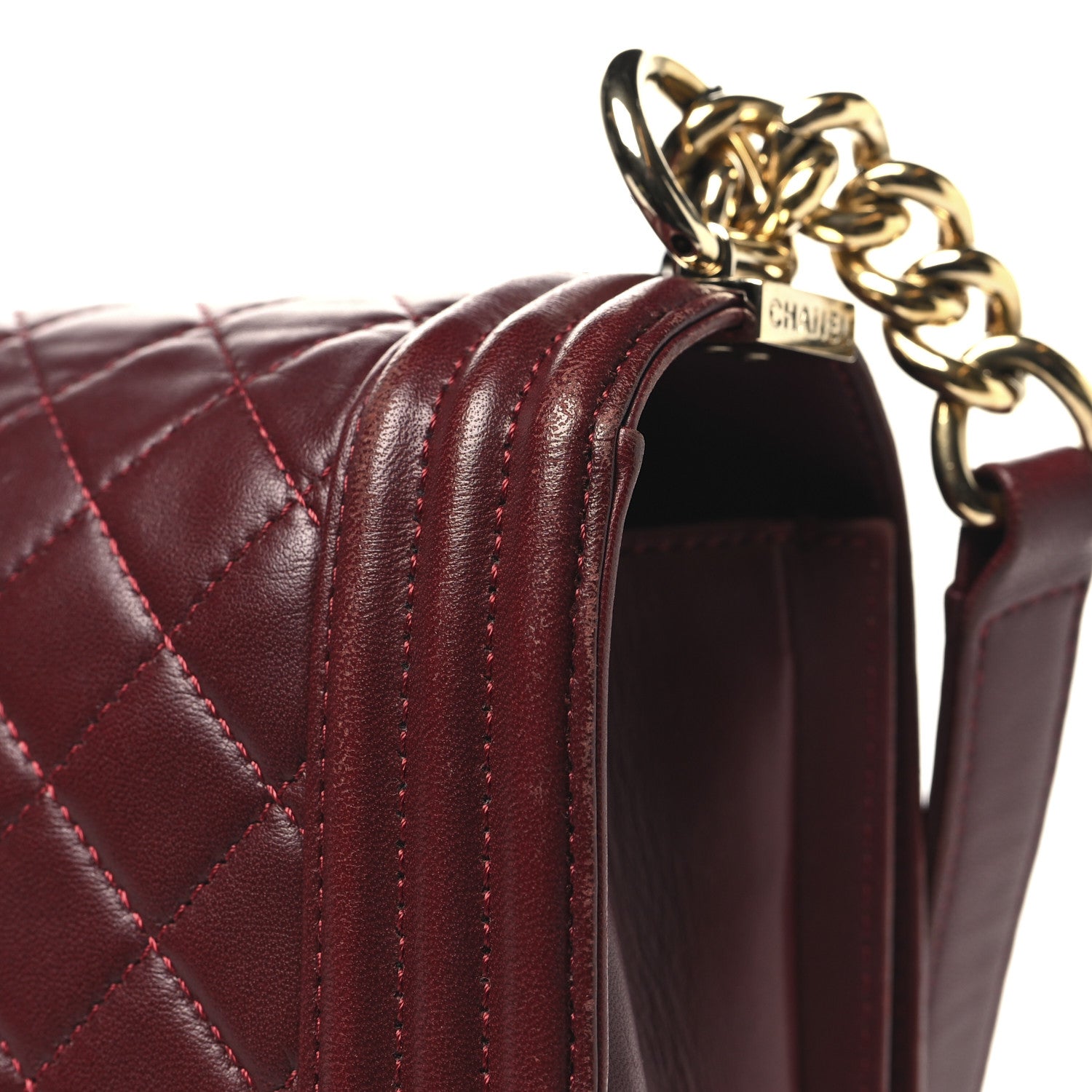 Chanel Lambskin Quilted New Medium Boy Flap Red 11 of 11