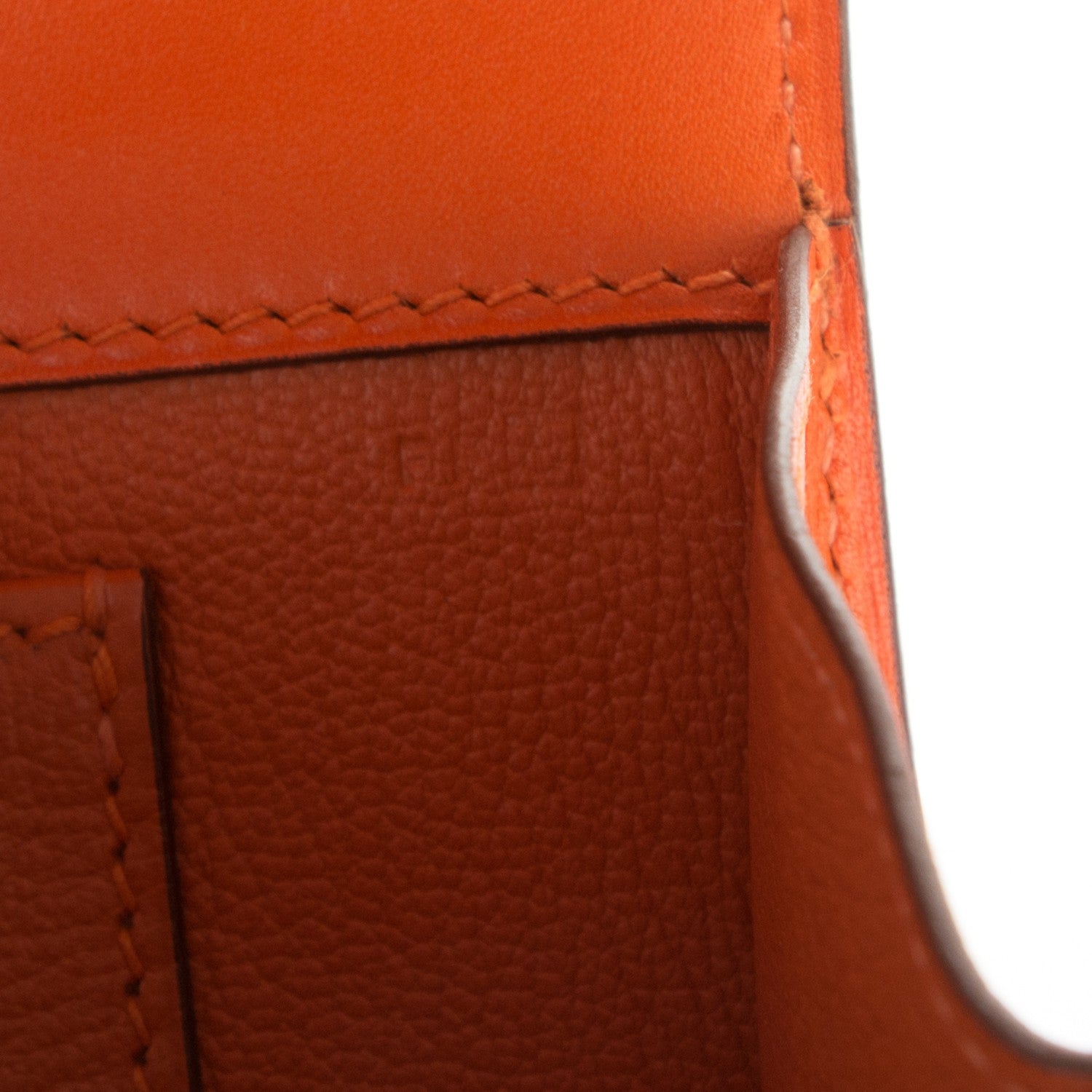 Hermes Tadelakt Medor 23 Clutch Orange 7 of 7