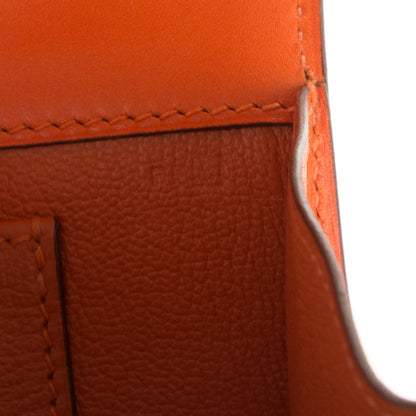 Hermes Tadelakt Medor 23 Clutch Orange 7 of 7