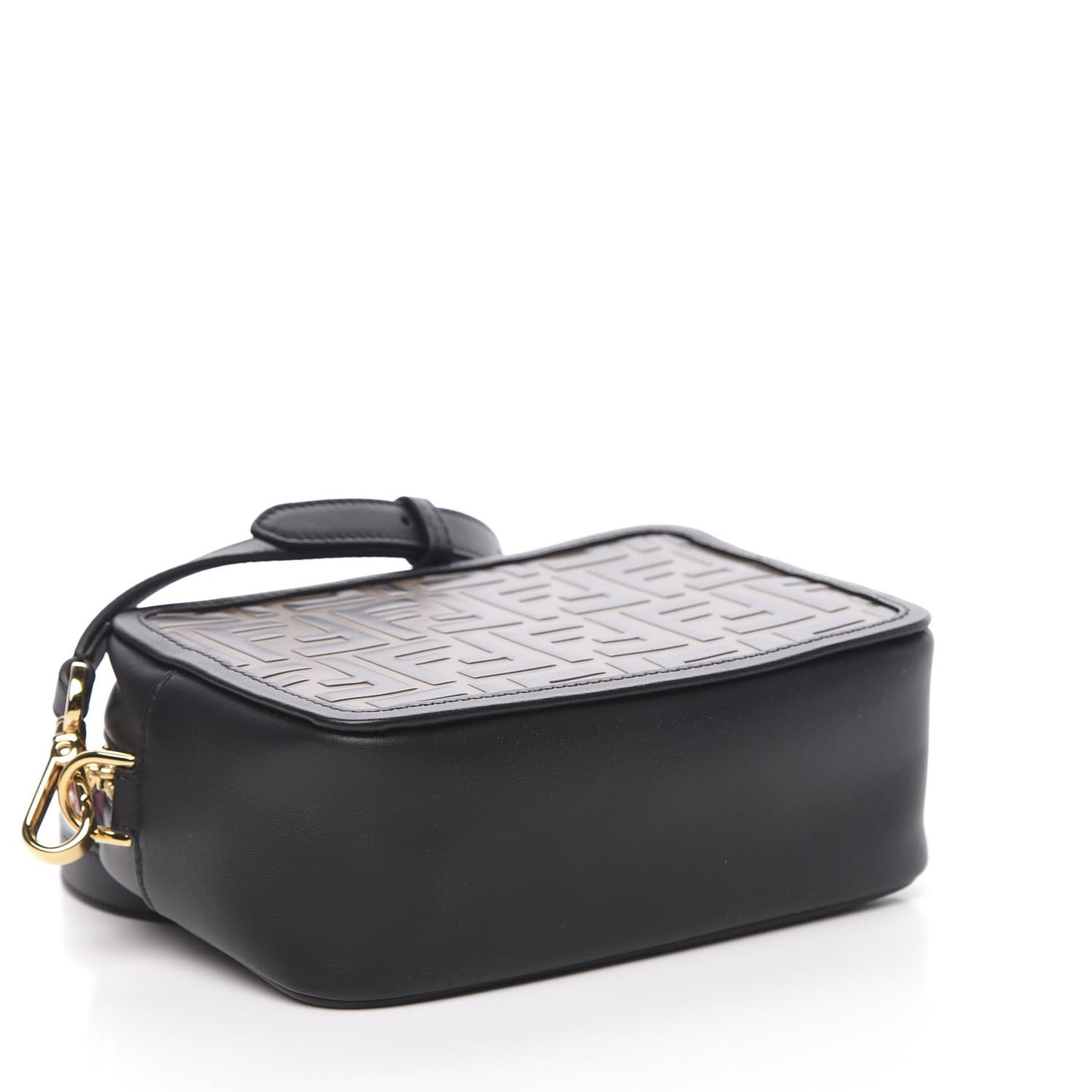 Vitello Century Bi-Color FF 1974 Embossed Mini Camera Case Maya Black