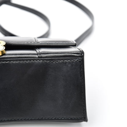 Balenciaga Shiny Box Calfskin Hourglass Top Handle Bag XS Black 13 of 14
