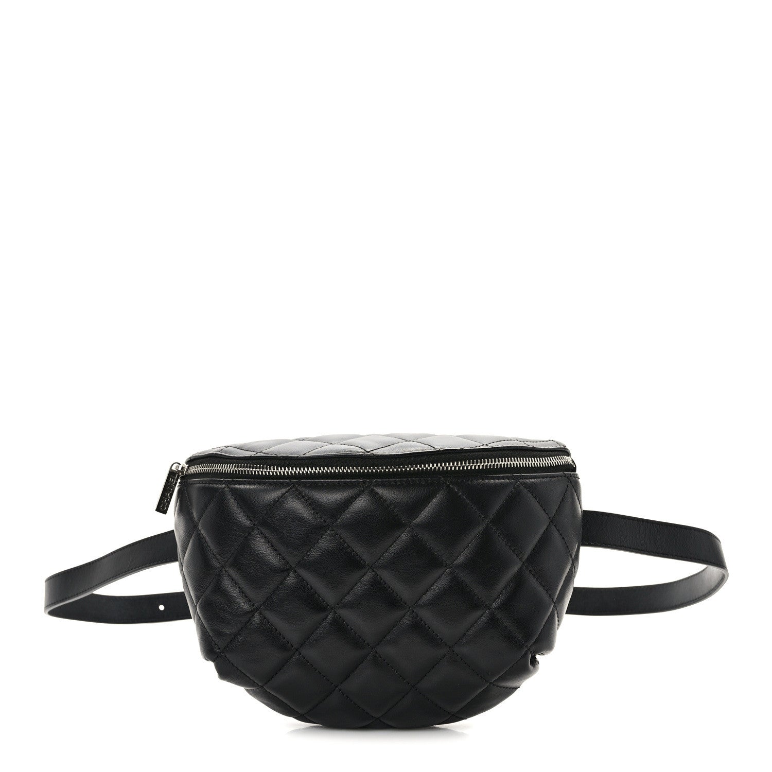 Chanel Calfskin Quilted Waist Belt Bag Black 1 of 11