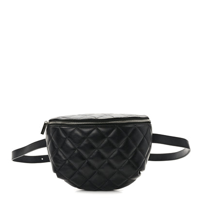 Chanel Calfskin Quilted Waist Belt Bag Black 1 of 11