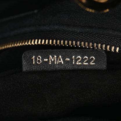 Christian Dior Lambskin Cannage Medium Lady Dior Black 6 of 9