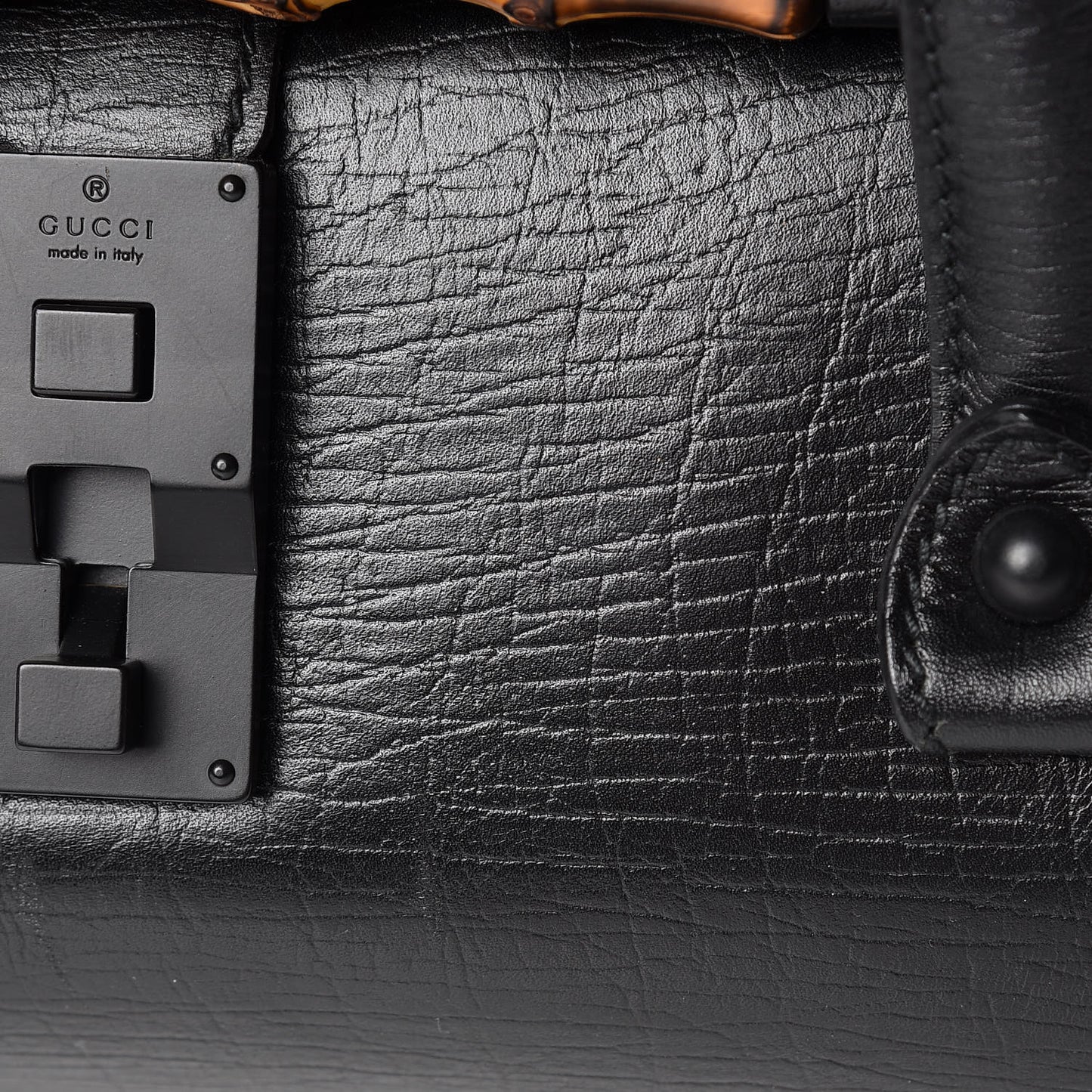 Calfskin Bamboo Bullet Black