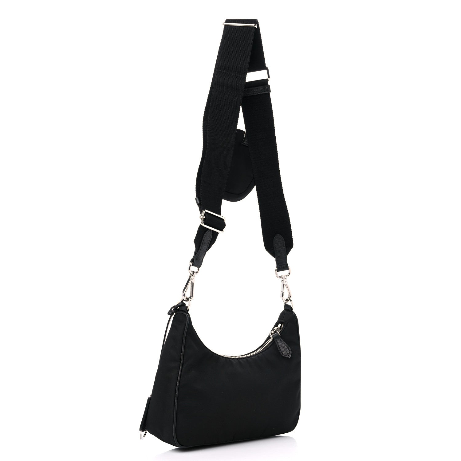 Prada Nylon Re-Edition 2005 Shoulder Bag Black 2 of 10