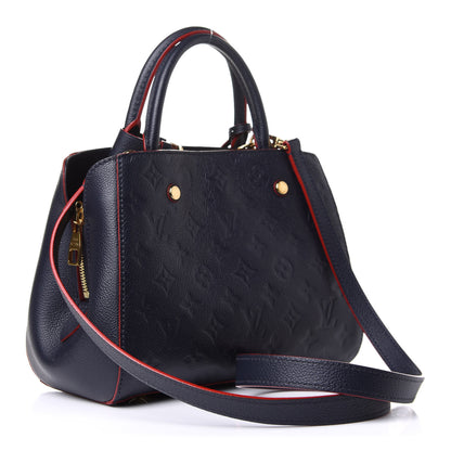 Louis Vuitton Empreinte Montaigne BB Marine Rouge 3 of 10
