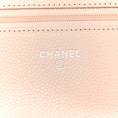 Chanel Caviar Quilted Wallet On Chain WOC Light Pink 6 of 11