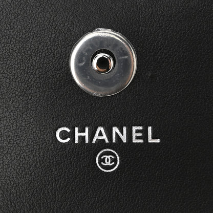 Chanel Patent Quilted Belt In Love Double Mini Flap Waist Bag Black Red 7 of 15