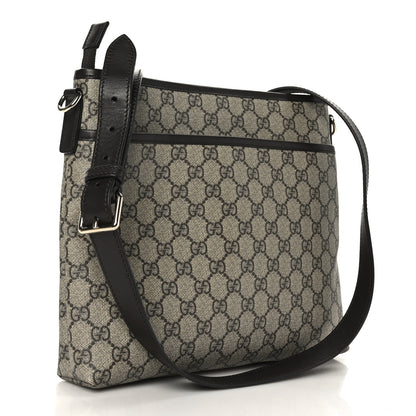 Gucci GG Plus Monogram Medium Flat Messenger Bag Dark Brown 3 of 8