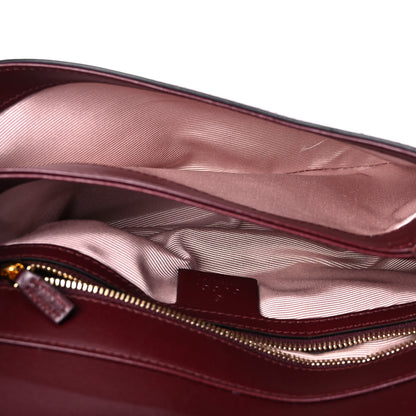 Gucci Vitello Palmellato Lux Small Arli Flap Shoulder Bag Vintage Bordeaux 5 of 9