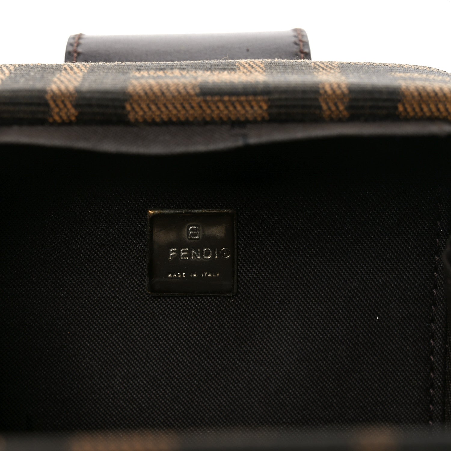 Fendi Zucca Mini Baguette Box Bag Tobacco Black 6 of 9