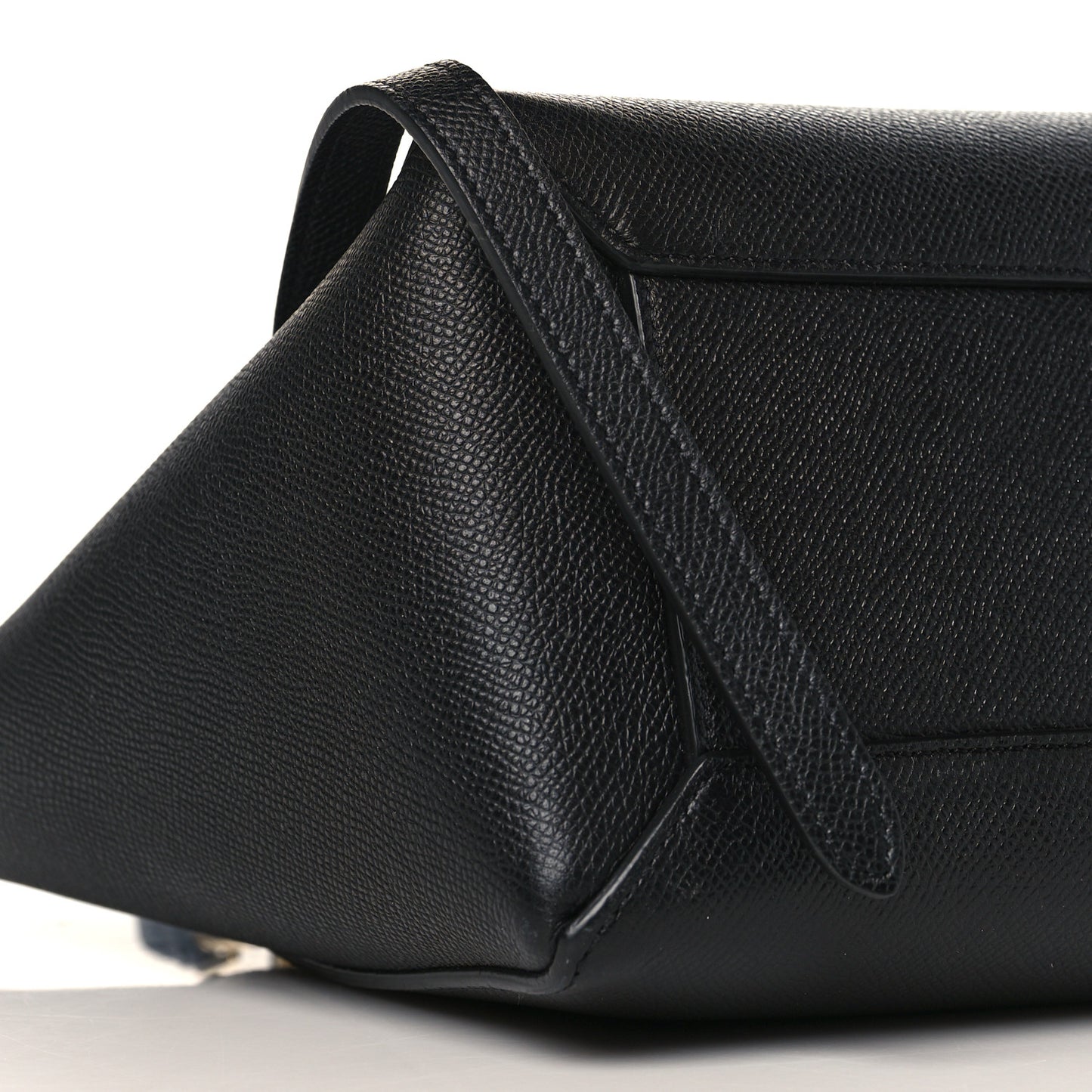 Grained Calfskin Micro Belt Bag Black