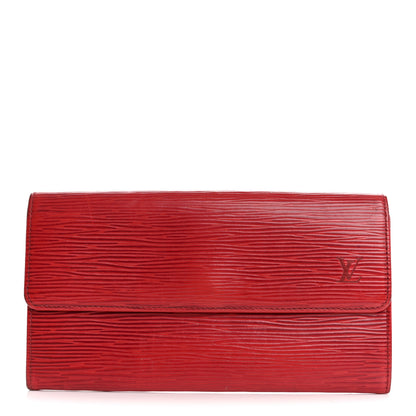 Louis Vuitton Epi Sarah Wallet Red 1 of 17