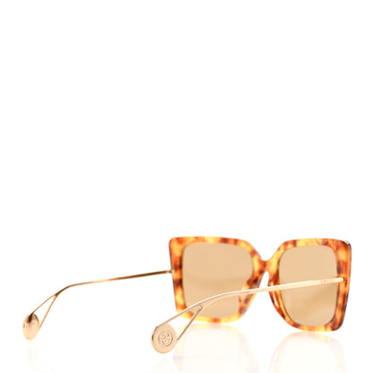 Gucci Acetate Oversize Square Frame GG0435S Sunglasses Havana 4 of 8