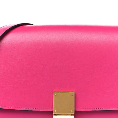 Celine Box Calfskin Medium Classic Box Flap Bag Hibiscus 8 of 17