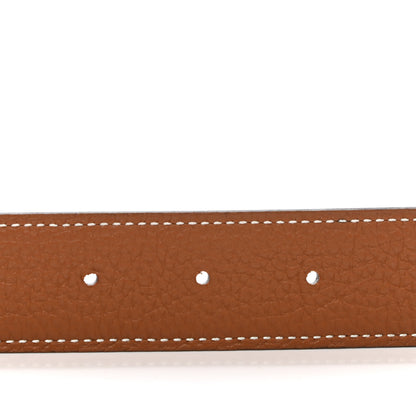 Hermes Box Togo 32mm Idem Belt 90 Black Gold 4 of 7