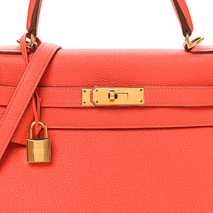 Hermes Togo Kelly Retourne 28 Capucine 8 of 10