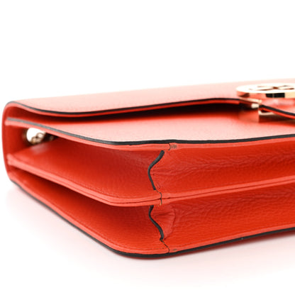 Gucci Dollar Calfskin Interlocking G Shoulder Bag Sun Orange 9 of 10